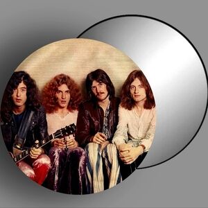 Led Zeppelin Band Photo Compact Mirror